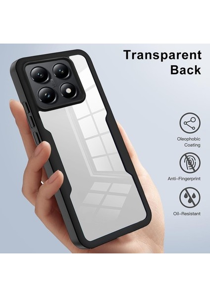 Xiaomi 14T Kılıf Akrilik + Tpu Şeffaf Telefon Kapağı, Pet Ekran Filmi-Kırmızı (Yurt Dışından) modelleri