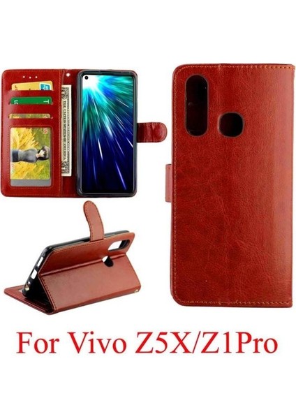 Vivo Z5X Pu Deri Manyetik Kapatma Stand Kart Tutucu Için Flip Case (Yurt Dışından) fırsatları