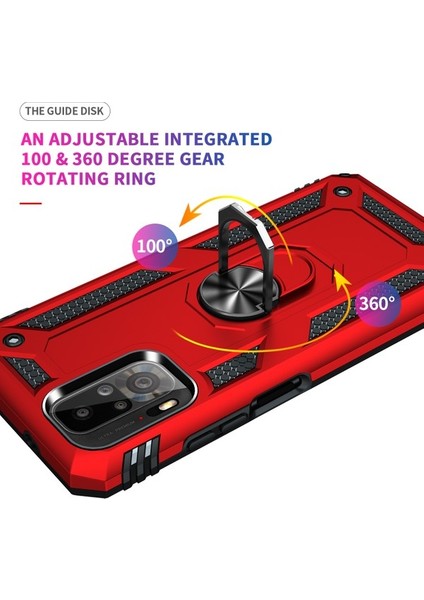 Xiaomi Redmi Note 10 4g/note 10S Için Çift Katmanlı Halkalı Standlı Kılıf (Yurt Dışından) fırsatları
