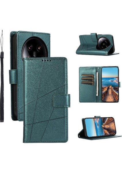 Xiaomi 14 Için Flip Case Ultra Stand Darbeye Üç Kart Yuvaları Şok (Yurt Dışından)