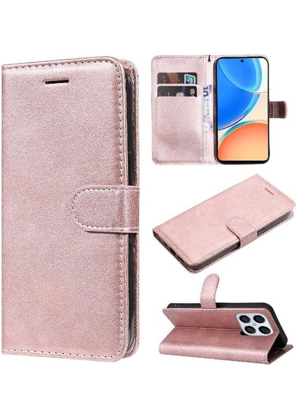 Onur X8 5g Iş Cüzdan Telefon Kılıfı Için Flip Case Klasik Düz Renk (Yurt Dışından)