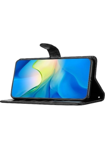 Samsung Galaxy S21 Tpu Darbeye Kart Yuvaları Tutucu Manyetik Için Flip Case (Yurt Dışından)