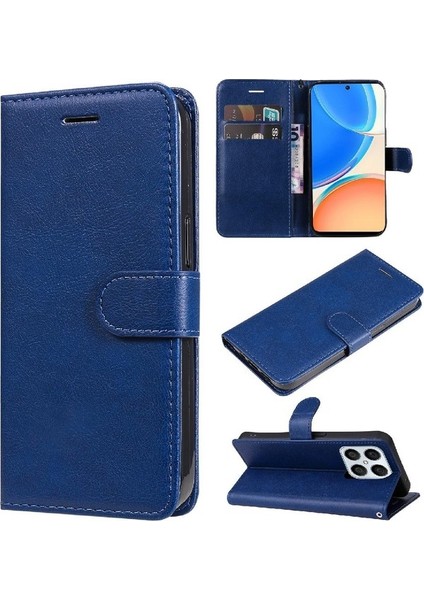 Onur X8 5g Iş Cüzdan Telefon Kılıfı Için Flip Case Klasik Düz Renk (Yurt Dışından)