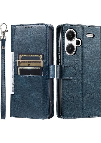 Xiaomi Redmi Not Için Flip Case 13 Pro Artı 5g Cüzdan Pu Deri 6 Kart (Yurt Dışından)