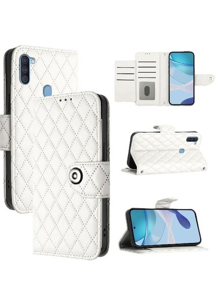 Samsung Galaxy A11 Için Kılıf Cüzdan Kapak Darbeye Şık Koruyucu (Yurt Dışından)