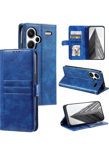 Xiaomi Redmi Not Için Flip Case 13 Pro Artı 5g Cüzdan Pu Deri 6 Kart (Yurt Dışından)