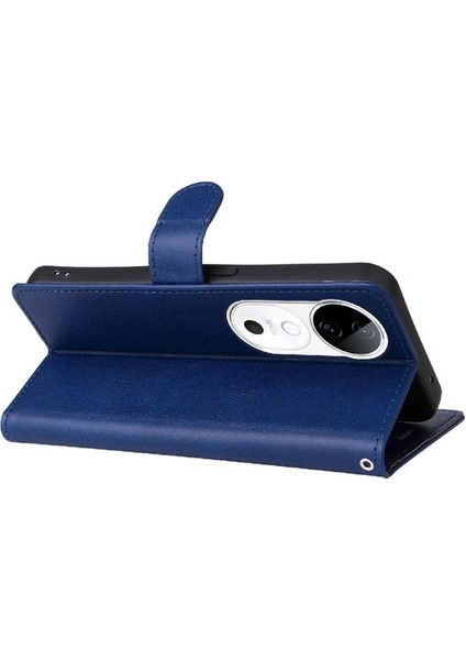 Vıvo V40 5g Iş Cüzdan Telefon Kılıfı Için Flip Case Yüksek Ka Deri (Yurt Dışından)
