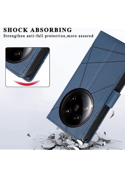 Xiaomi 14 Için Flip Case Ultra Stand Darbeye Üç Kart Yuvaları Şok (Yurt Dışından)