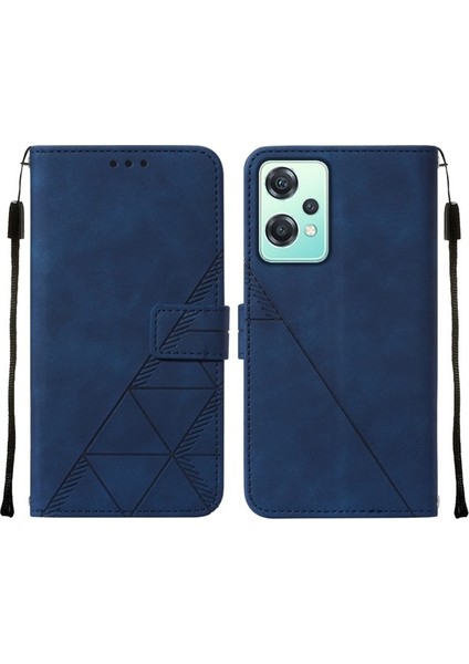 Nord Ce 2 5g Için Kabartmalı Pu Deri Stand Cüzdan Telefon Kılıfı - Mor (Yurt Dışından)