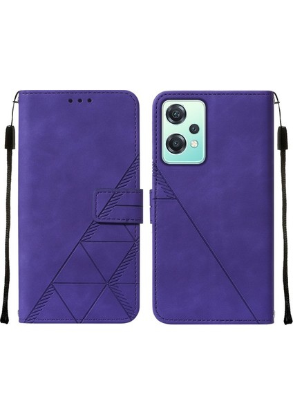 Nord Ce 2 5g Için Kabartmalı Pu Deri Stand Cüzdan Telefon Kılıfı - Mor (Yurt Dışından) fiyatları