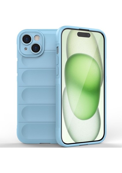 iPhone 15 Için Yumuşak Tpu Kaymaz Telefon Kılıfı - Siyah (Yurt Dışından)