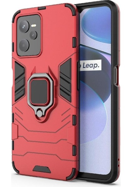 Realme C35 Darbeye Kapak Askeri Damla Koruma Stand Için Kılıf (Yurt Dışından)