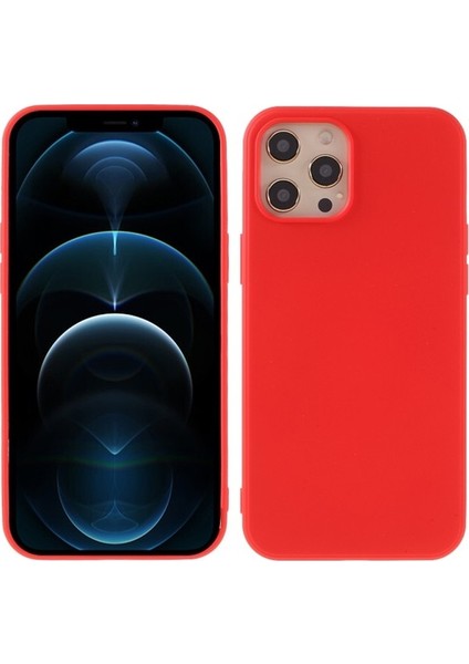 Apple Iphone 12/12 Pro 6.1 Inç Uyumlu Silikon Akrilik Telefon Kılıfı - Kırmızı (Yurt Dışından) fiyatları