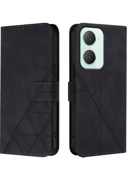 Vivo Y03 4g Için Kılıf Pu Deri Cüzdan Kapak Flip Folio Kitap Koruyucu (Yurt Dışından) modelleri