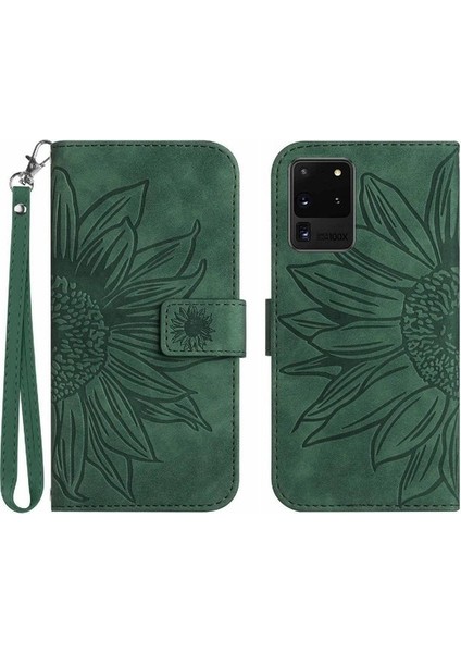 Samsung Galaxy S20 Ultra Flip Cüzdan Telefon Kılıfı Için Kart Yuvaları ile (Yurt Dışından)