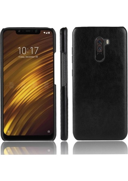 Retro Kılıf Için Xiaomi Pocophone F1 Retro Anti Scratch Lychee Desen Kapak (Yurt Dışından)