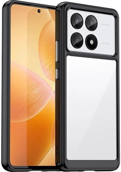 Poco X6 Pro Şeker Renkleri Şeffaf Akrilik Cep Telefonu Kılıfı (Yurt Dışından)
