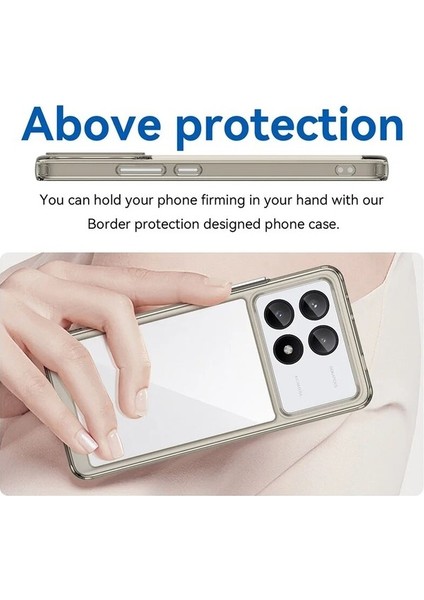 Poco X6 Pro Şeker Renkleri Şeffaf Akrilik Cep Telefonu Kılıfı (Yurt Dışından)