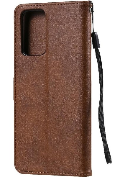 Xiaomi Redmi Not 10 Pro Için Flip Case Klasik Katı Renk Kart Yuvası ile (Yurt Dışından)