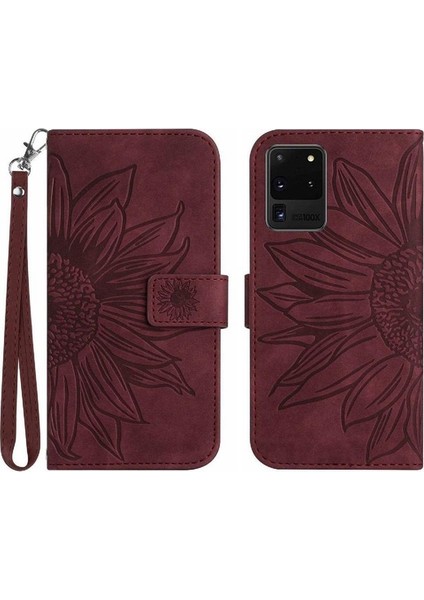 Samsung Galaxy S20 Ultra Flip Cüzdan Telefon Kılıfı Için Kart Yuvaları ile (Yurt Dışından)