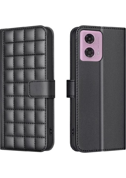Motorola Moto G24 Pu Deri Kart Yuvaları Tutucu Koruyucu Için Flip Case (Yurt Dışından)