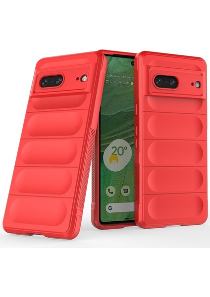 Google Pixel 7 Için Kaymaz Silikon Telefon Kılıfı - Siyah (Yurt Dışından)
