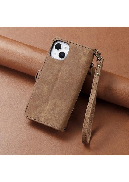 IPhone 15 Için Flip Case Artı Basit Iş Cüzdan Darbeye Kapak Çevirin (Yurt Dışından)