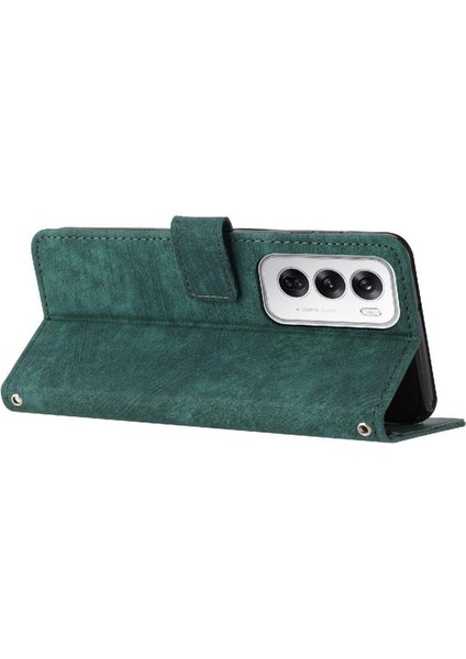 Oppo Oppo 12 5g Cüzdan Stand Kart Ekleme Pu Deri Için Flip Case (Yurt Dışından)