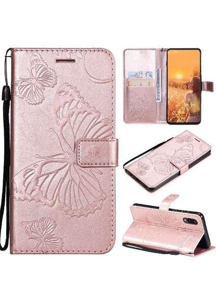 Samsung Galaxy A02 Için Flip CASE/M02 Pu Deri Darbeye Kapak ile Çevirin (Yurt Dışından)