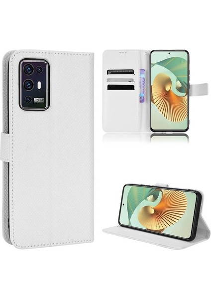 Zte Axon 30 Pro 5g Manyetik Cüzdan Kart Tutucu Kapak Stand (Yurt Dışından)