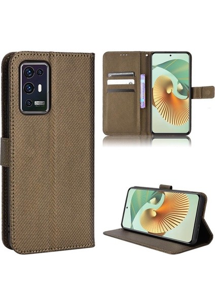 Zte Axon 30 Pro 5g Manyetik Cüzdan Kart Tutucu Kapak Stand (Yurt Dışından)