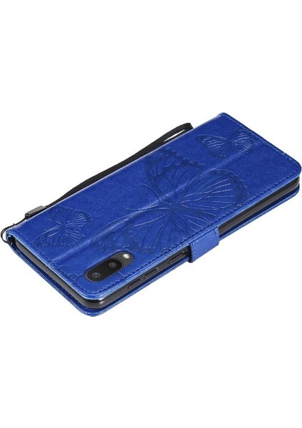 Samsung Galaxy A02 Için Flip CASE/M02 Pu Deri Darbeye Kapak ile Çevirin (Yurt Dışından)