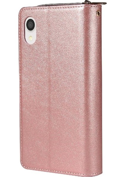 Samsung Galaxy A22E Fermuar Cep Kart Tutucu Cüzdan Kılıf 9 (Yurt Dışından)