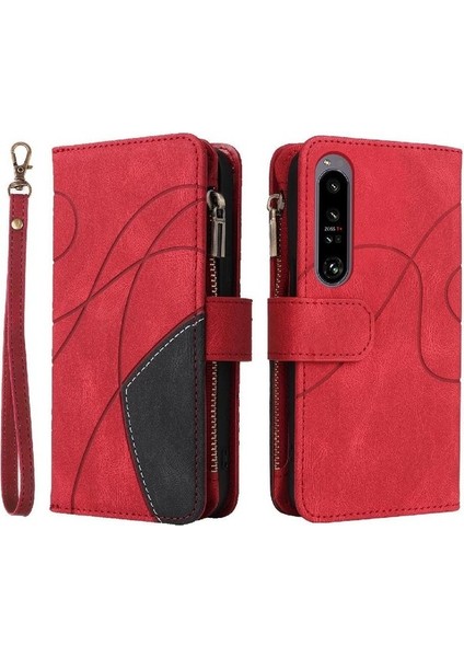 Kart Yuvası ile Sony Xperia 1 Iv Için Kılıf Dokuz Kart Yuvaları Fermuar Standı (Yurt Dışından)