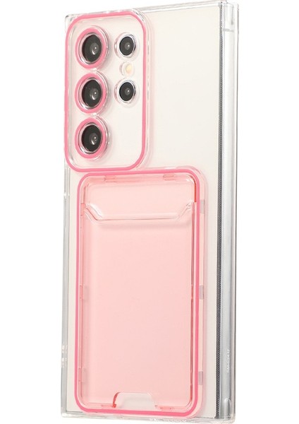 Samsung Galaxy S24 Ultra Arka Kart Yuvası Tpu Şeffaf Telefon Kapağı (Yurt Dışından)