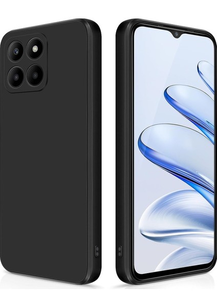 Honor 70 Için Ince Yumuşak Likit Silikon Tampon Telefon Kılıfı - Mavi (Yurt Dışından)