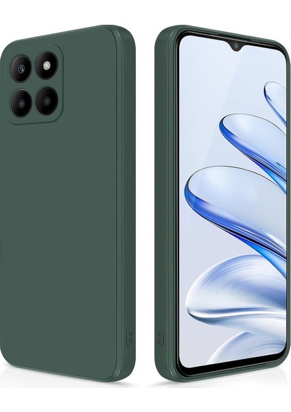 Honor 70 Için Ince Yumuşak Likit Silikon Tampon Telefon Kılıfı - Mavi (Yurt Dışından)