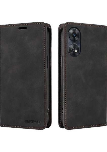 Oppo Oppo 8t 4g Için Kılıf Koruyucu Manyetik Folio Cüzdan Pu Deri (Yurt Dışından)