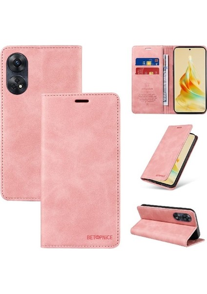 Oppo Oppo 8t 4g Için Kılıf Koruyucu Manyetik Folio Cüzdan Pu Deri (Yurt Dışından) modelleri