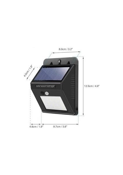 Bahçe Aydınlatma Sensörlü Güneş Enerjili Duvar Lambası 40 LED Işık (Yurt Dışından) indirimleri