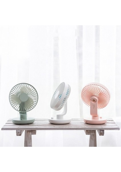 USB Şarj Taşınabilir El Elektrikli Fan Klima Soğutucu Soğutma Fanı Yaz Masası Masa Otomatik Sallayarak Kafa Soğutma Fanları Beyaz (Yurt Dışından) modelleri