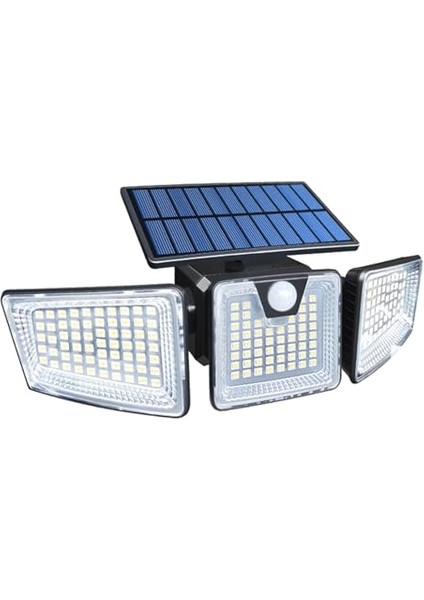 Kajilai Güneş Enerjili Süper Parlak LED Sensörlü Duvar Lambası Açık Hava Teras Üçlü Duvar Lambası IP65 Su Geçirmez Ayarlanabilir Açı Üç Taraflı Aydınlatma (Yurt Dışından) modelleri