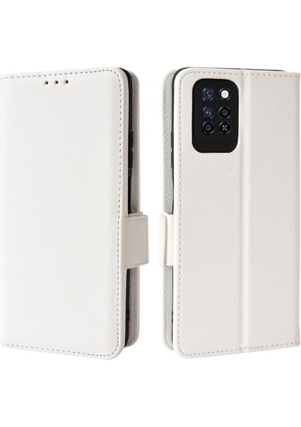 Infinix Not 10 Pro Cüzdan Kart Yuvaları Için Kılıf Tutucu Pu Deri Manyetik (Yurt Dışından)
