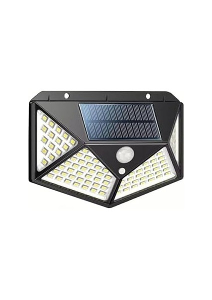 Usin 100 LED Güneş Enerjili Bahçe Teras Balkon Dekorasyon Aydınlatma Lamba Armatürü Dekoratif Solar Aplik (Yurt Dışından)