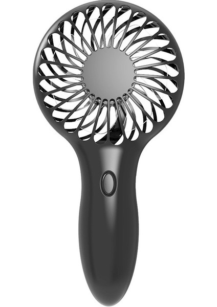 Mini El Fanı Taşınabilir Yaz Şarj Edilebilir USB 3 Vitesli Hız Ayarlanabilir Siyah (Yurt Dışından)