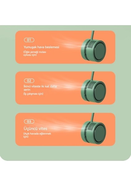 Taşınabilir ve Pratik Asılı Boyunlu Kanatsız Küçük Fan (Yurt Dışından) fiyatları