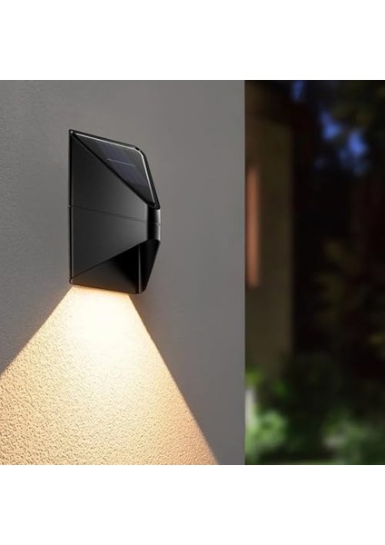 3 Güneş Enerjili LED Aplik Seti, Veranda, Bahçe ve Sundurma Için Dış Mekan Su Geçirmez Duvar Lambası (Yurt Dışından) modelleri
