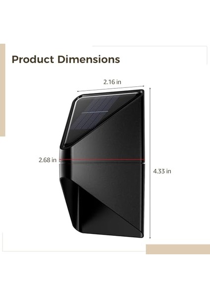 3 Güneş Enerjili LED Aplik Seti, Veranda, Bahçe ve Sundurma Için Dış Mekan Su Geçirmez Duvar Lambası (Yurt Dışından) fırsatları