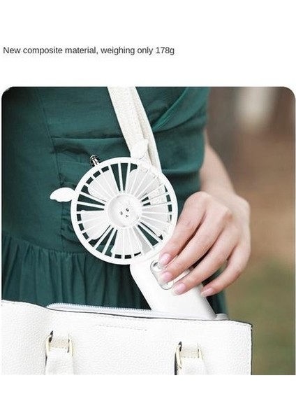 6000 Mah Plastik Elle Tutulan Fan, Yüksek Rüzgar Enerjisi Şarj Edilebilir, Basit ve Öğrenci Yurtta Küçük Taşınabilir Fan Için Uygun (Yurt Dışından) fırsatları
