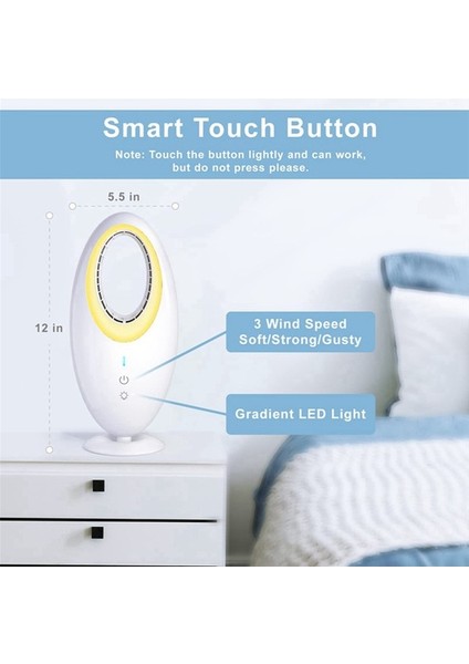 Masa Fanı, Kanatsız Fan Degrade LED Işıklı Küçük Masa Fanı (Yurt Dışından) modelleri